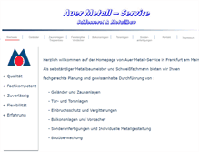 Tablet Screenshot of metallbau-auer.de